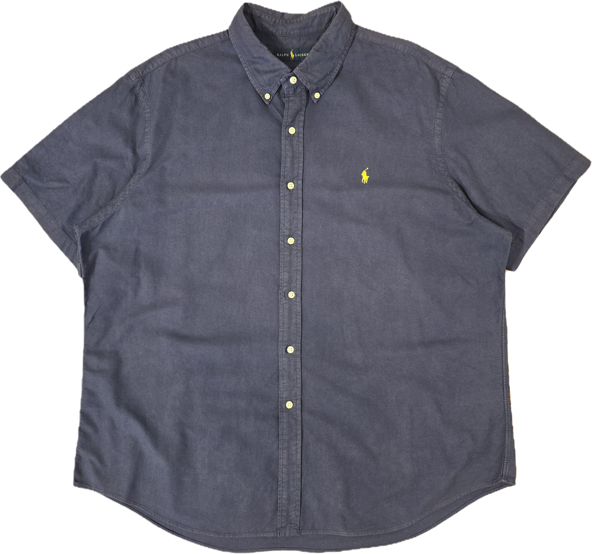 Chemise bleu marine en coton - XXL