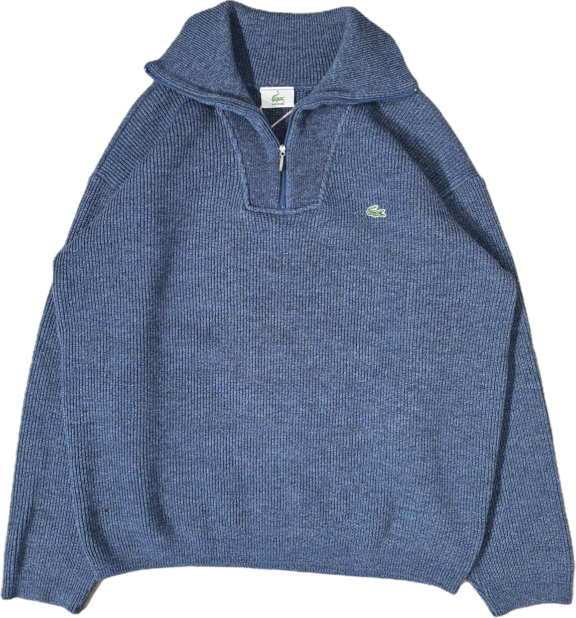 Pull camionneur en laine bleu des années 90'- XL