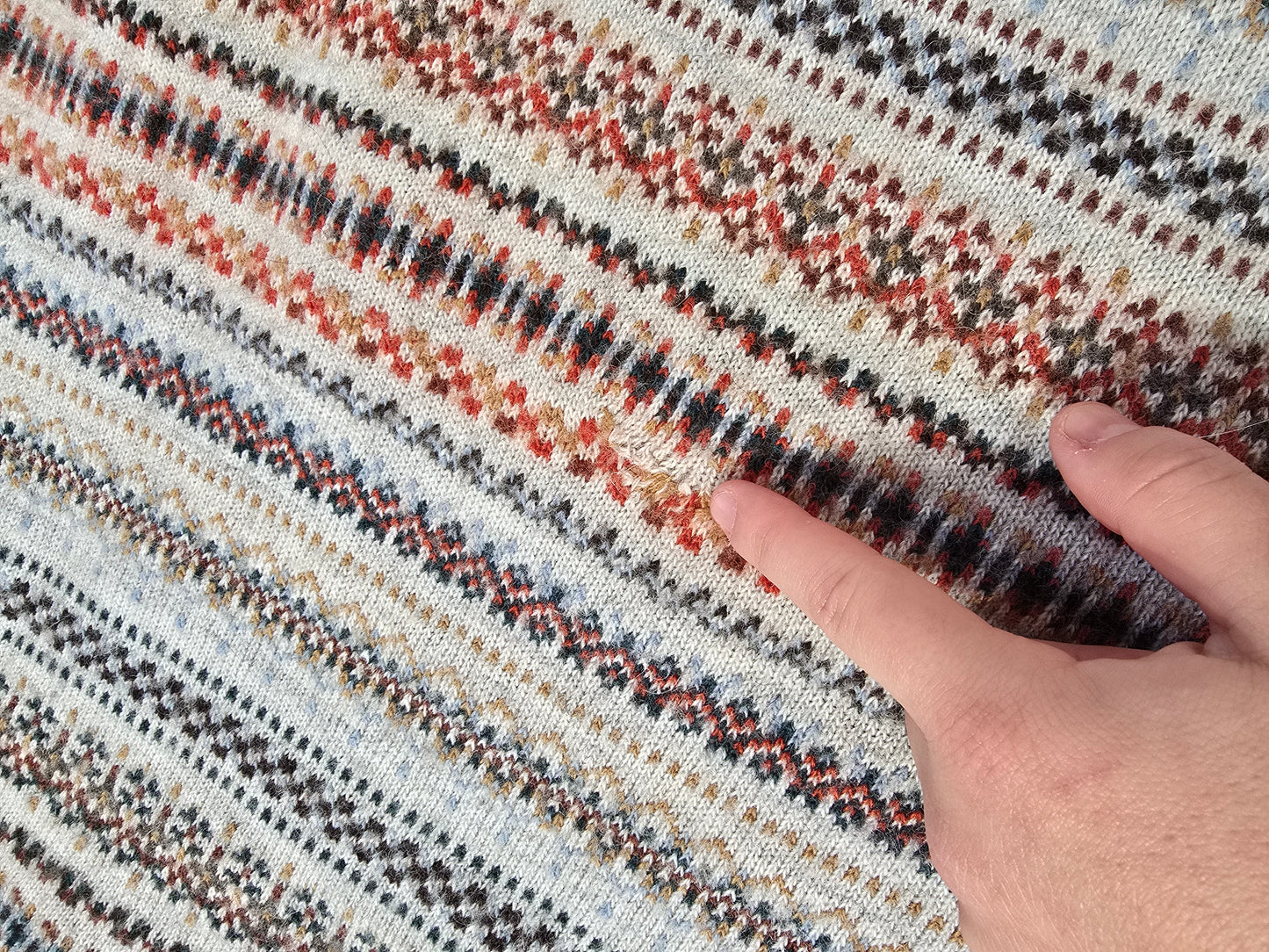 Pull vintage marron à motifs des années 90' - M