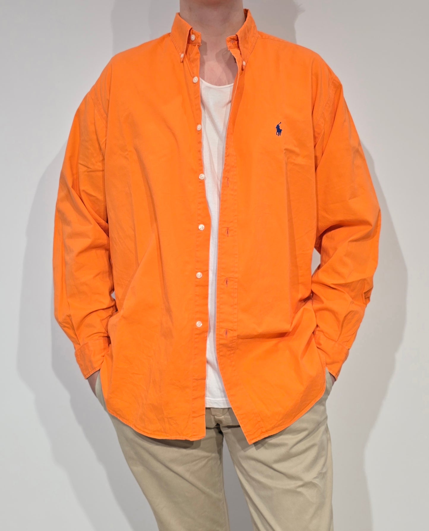 Chemise Blake en coton orange - XL