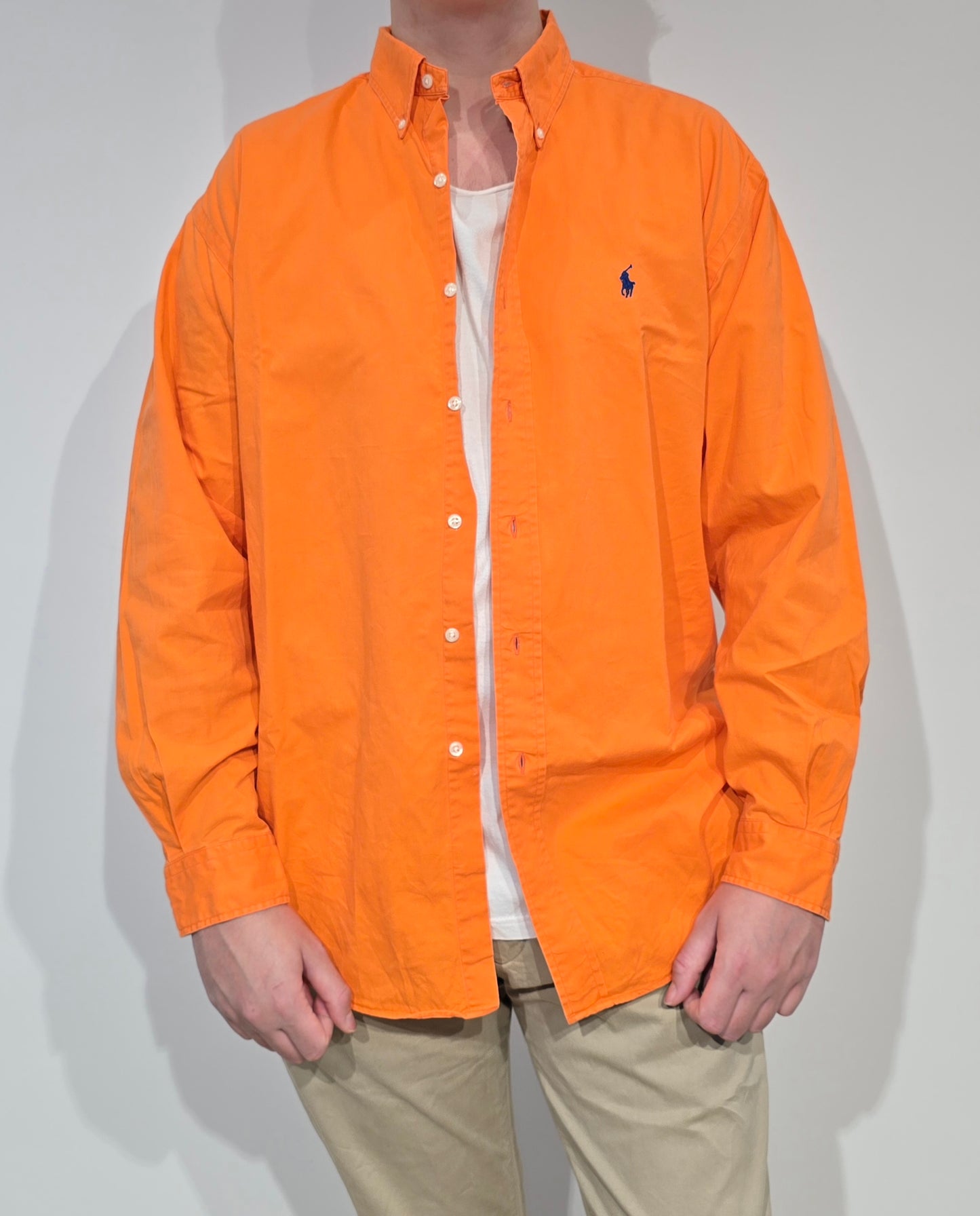 Chemise Blake en coton orange - XL