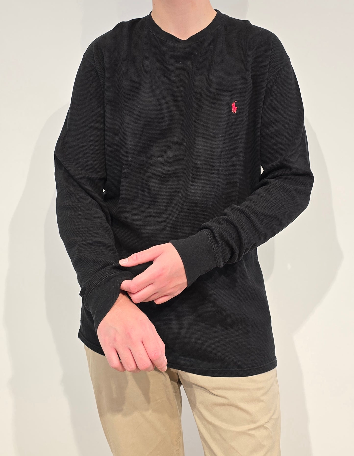 Pull léger en coton noir - XXL