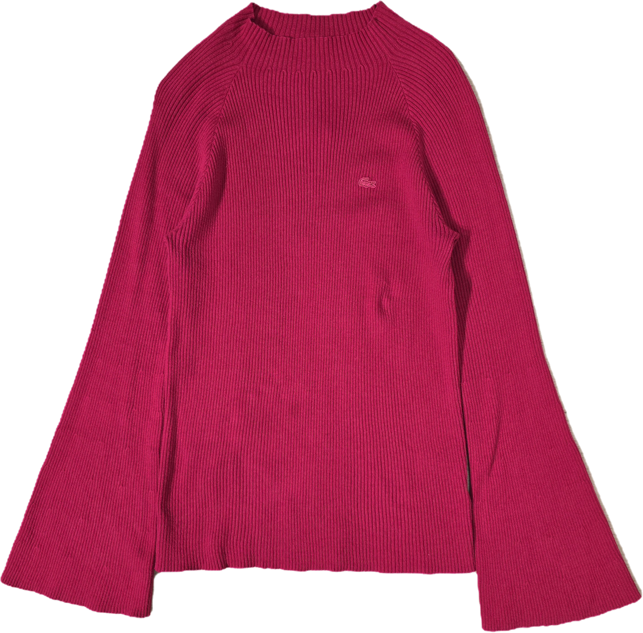 Pull framboise à manches évasées - M/L