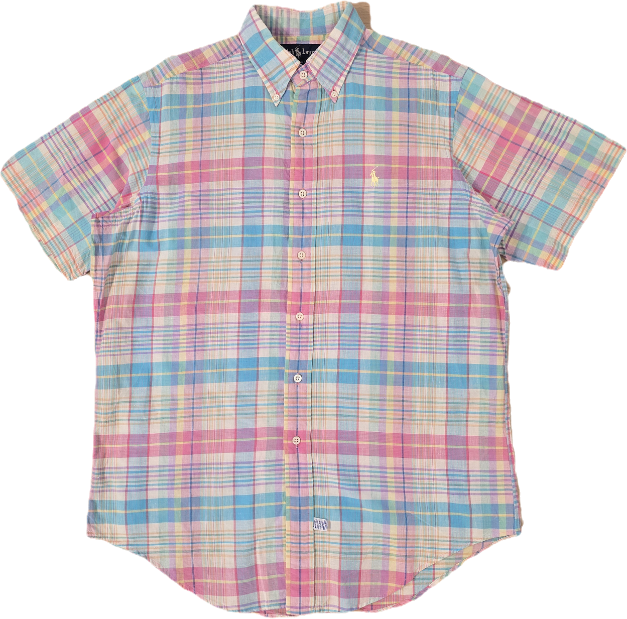 Chemise à carreaux pastel - L