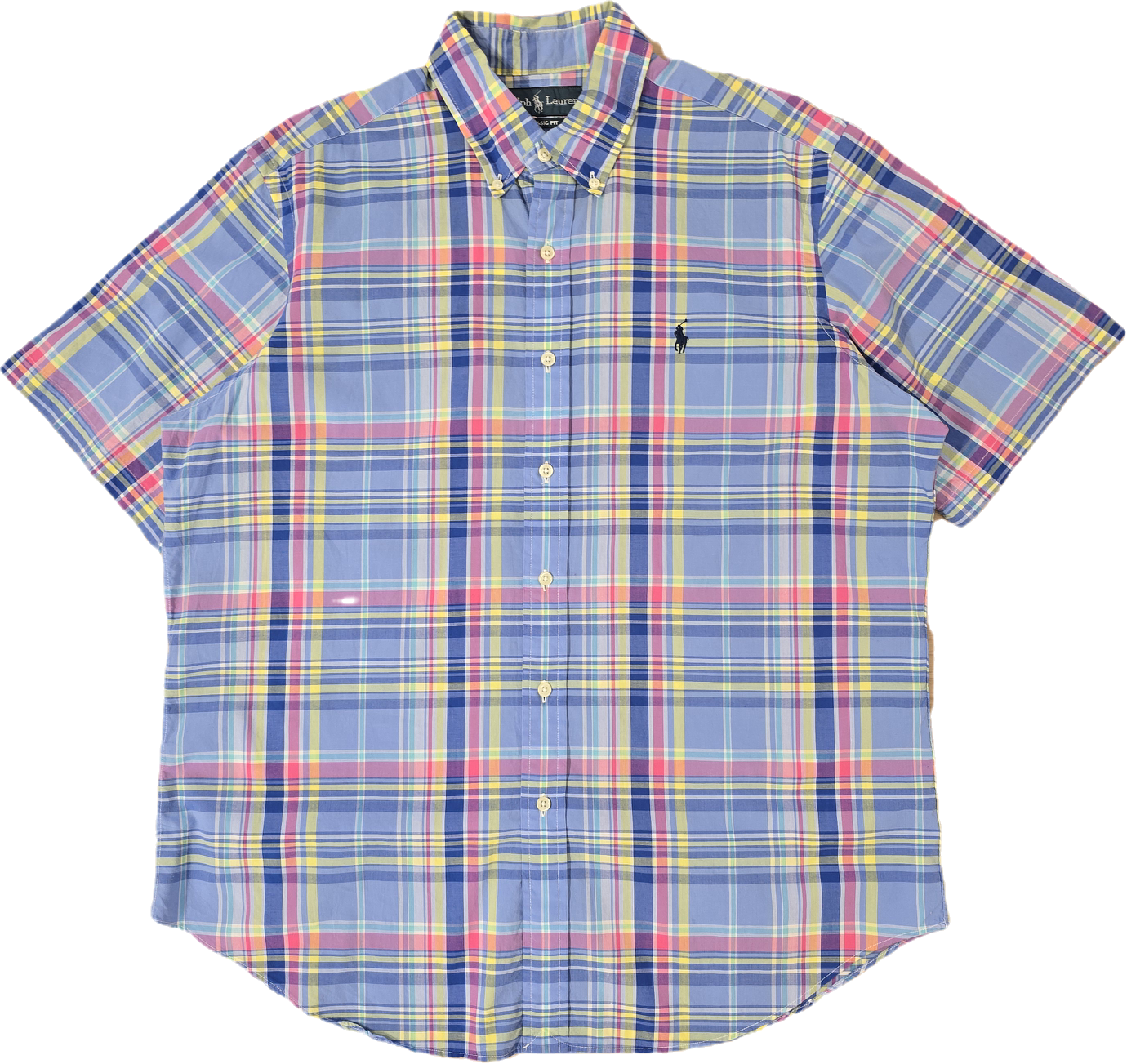 Chemise à carreaux multicolore - L