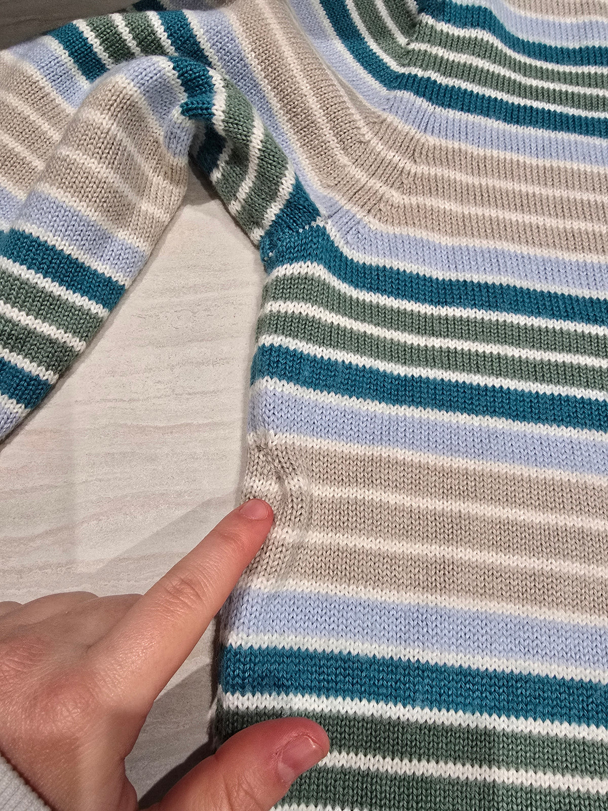 Pull à rayures des années 90' - XS