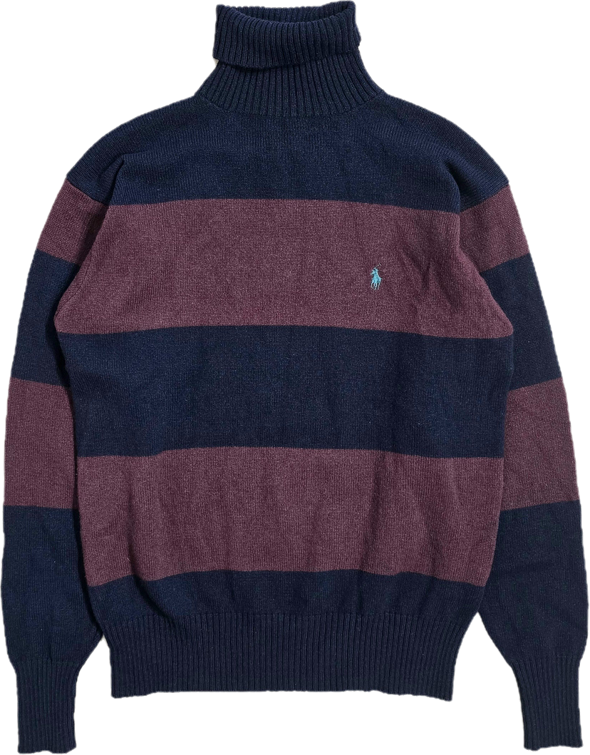 Pull col roulé en laine - L