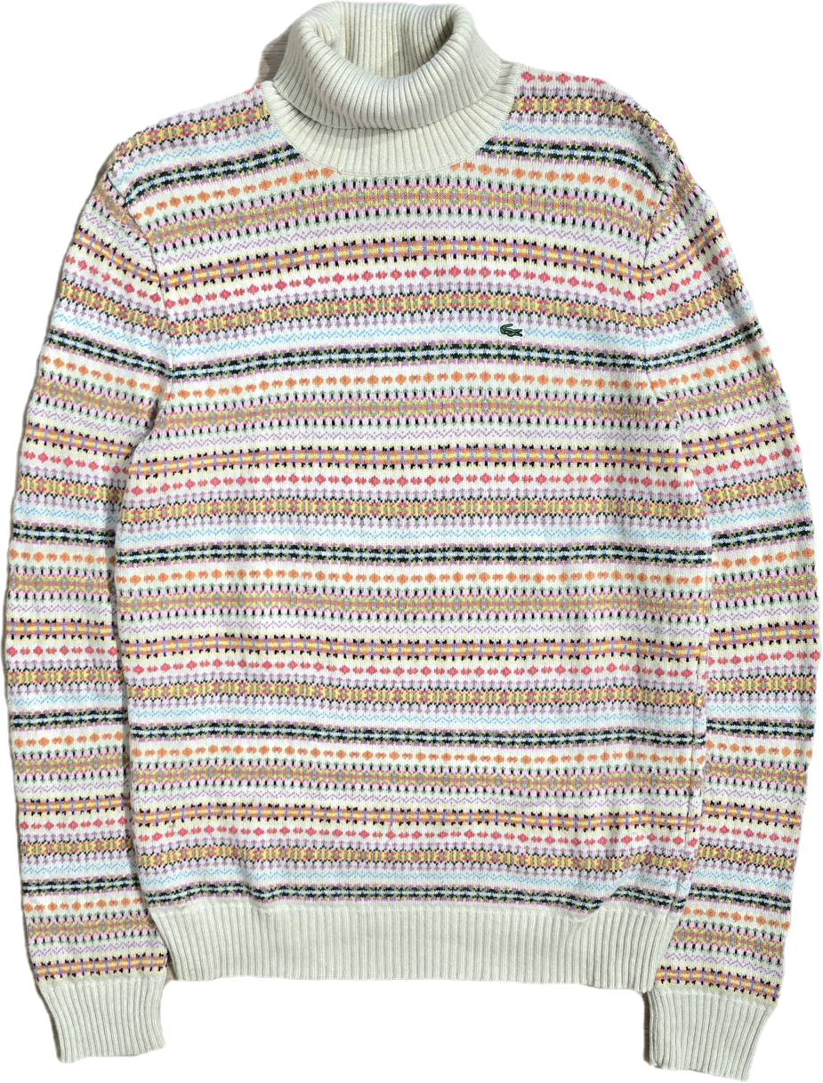 Pull col roulé à motifs des années 90' - XL/42