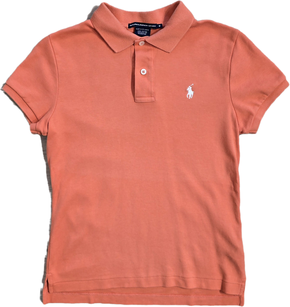 Polo en coton orange - S/M
