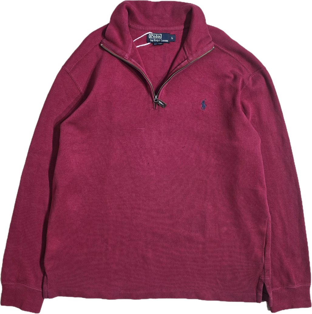 Pull camionneur en coton rouge - L