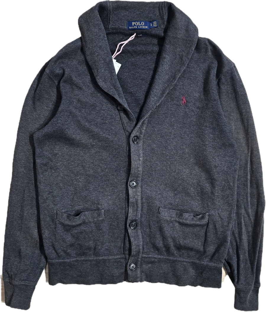 Cardigan en coton gris foncé - S/M