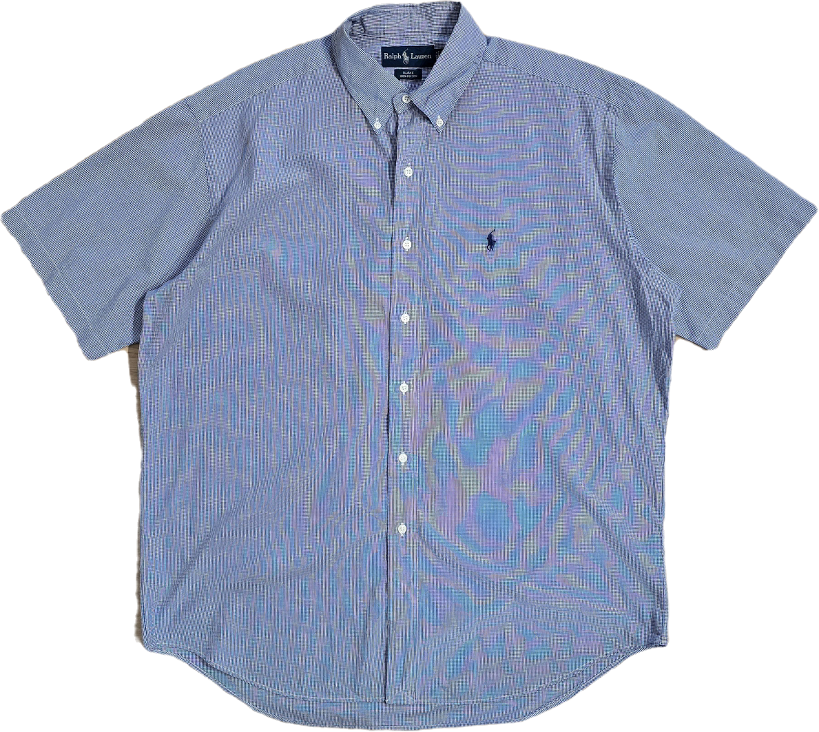 Chemise en coton à petit carreaux - L