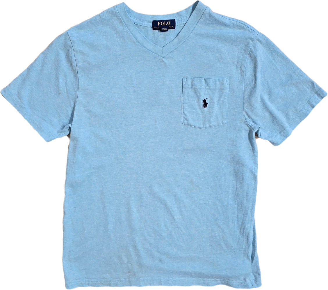 Tee-shirt en coton bleu - S