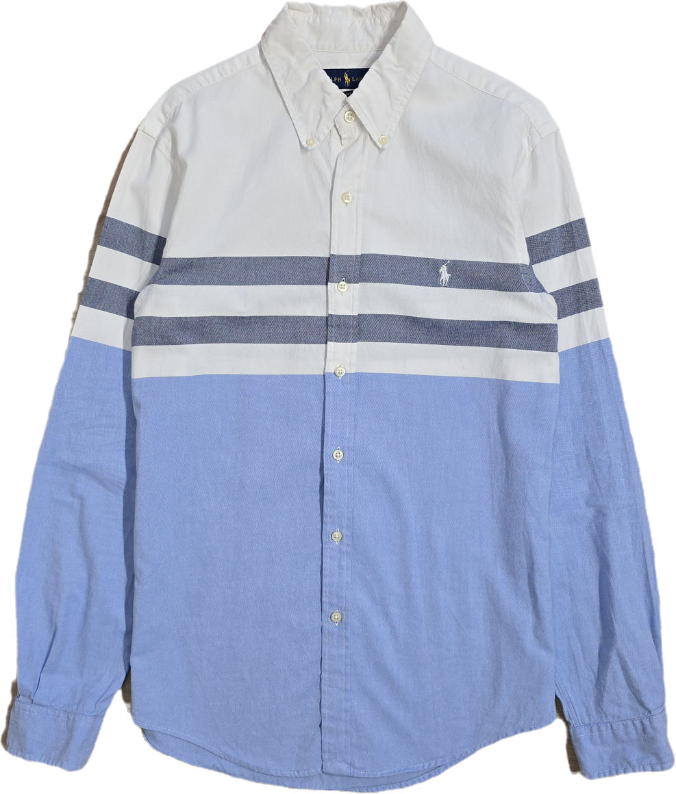 Chemise en coton nuance de bleu - M