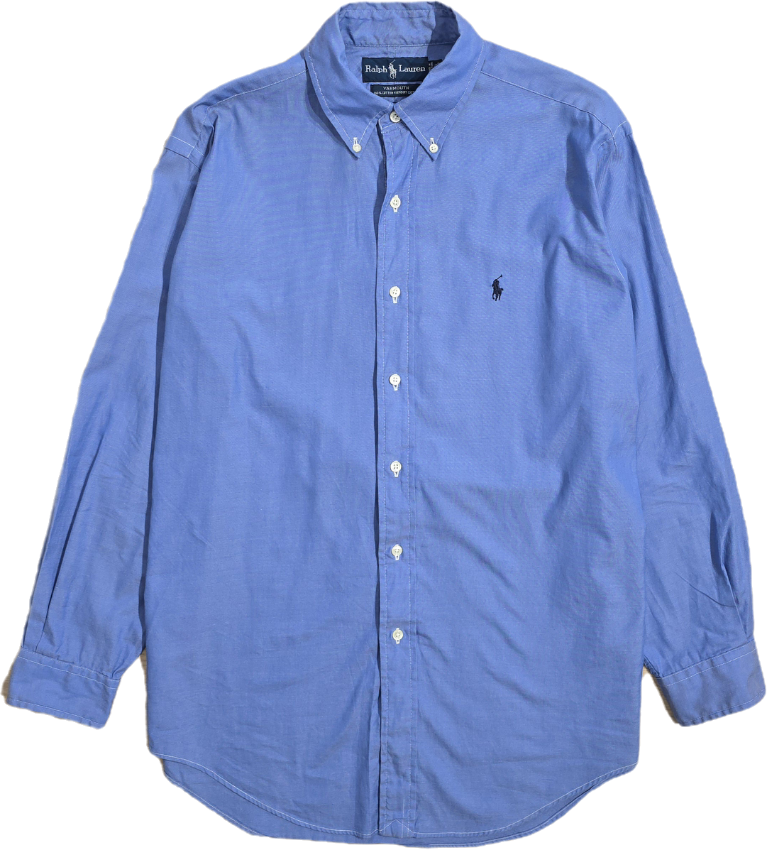 Chemise en coton bleu unie - XL