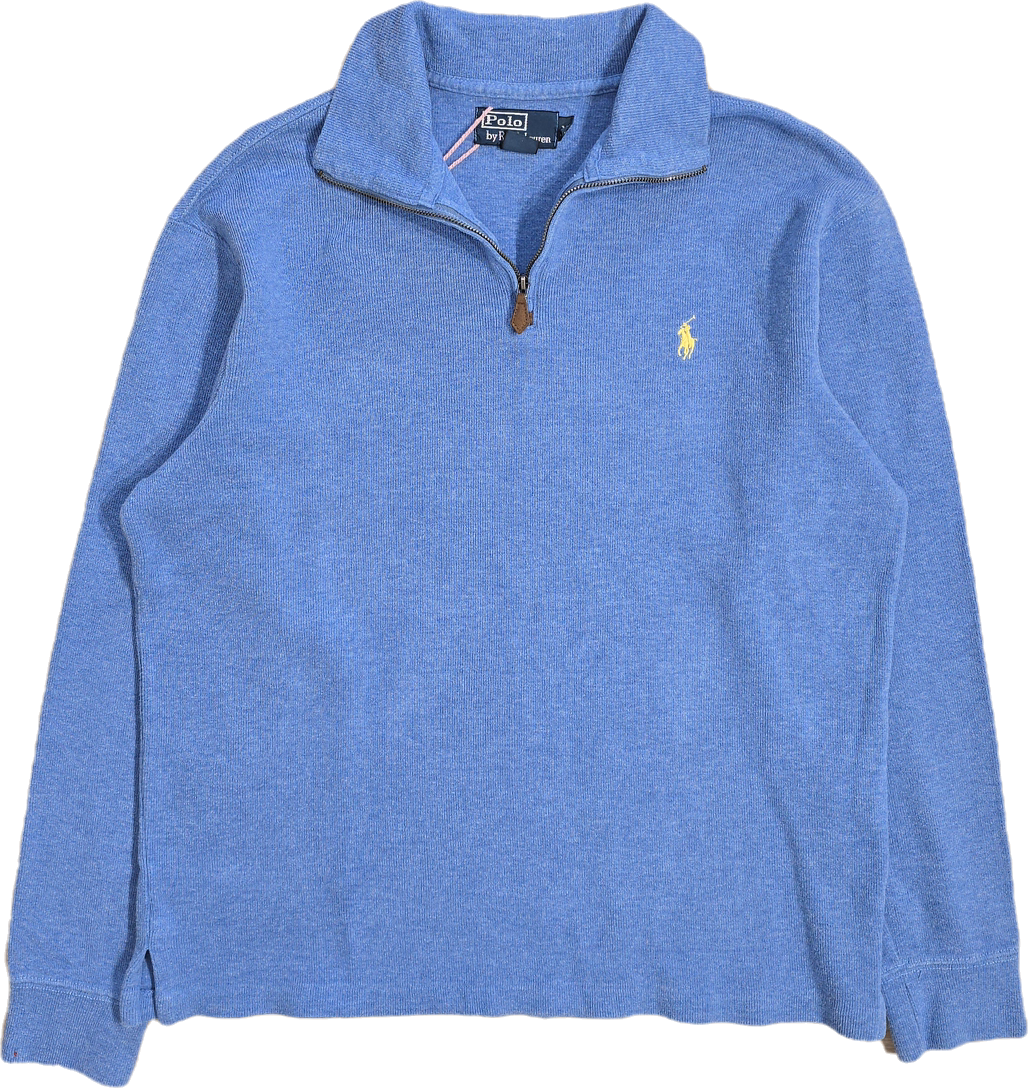 Pull camionneur en coton bleu ciel - M