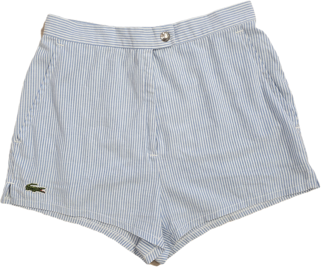 Short léger à rayures bleues des années 80' - XS
