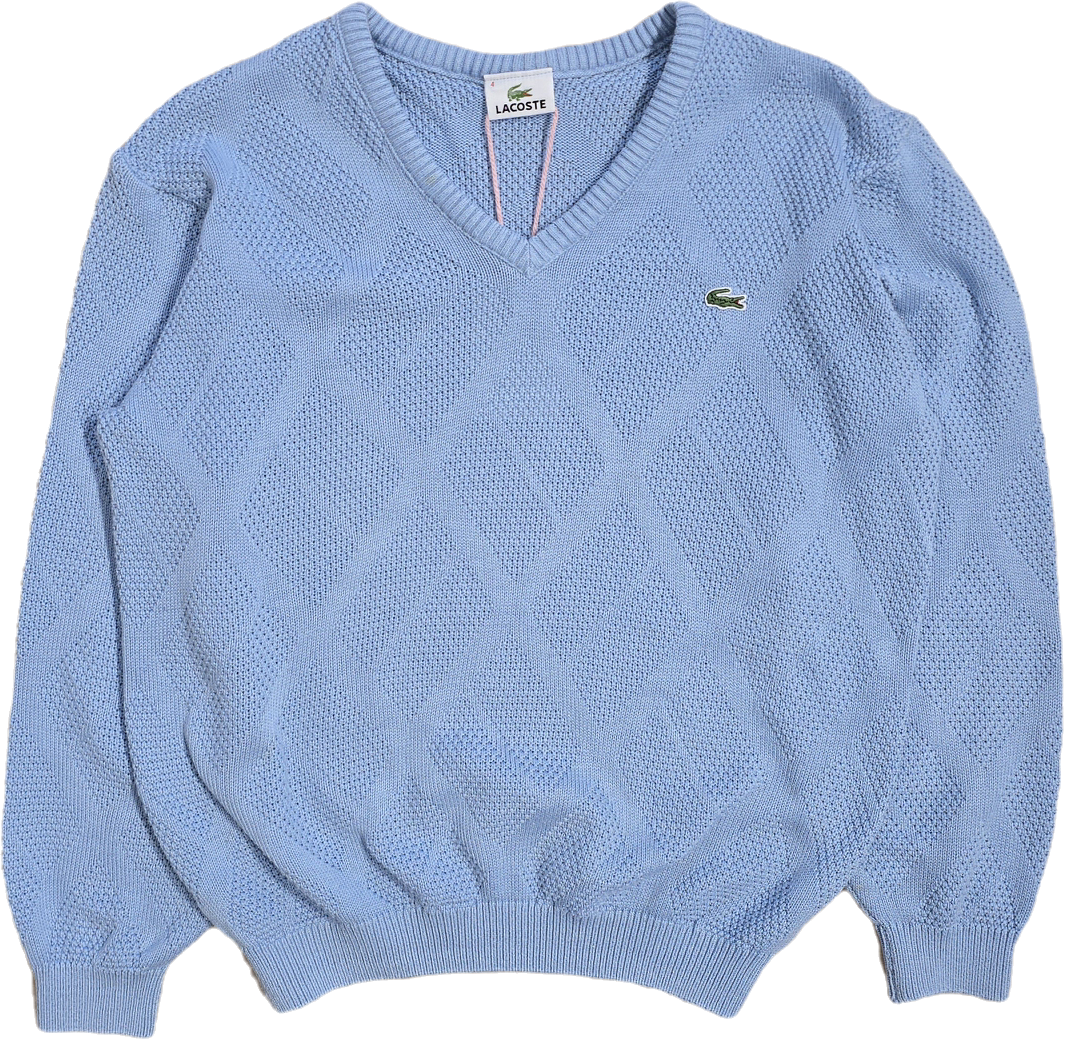 Pull col V bleu des années 90' - M