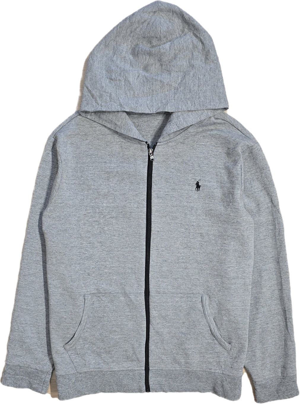 Veste à capuche en coton gris - XXL