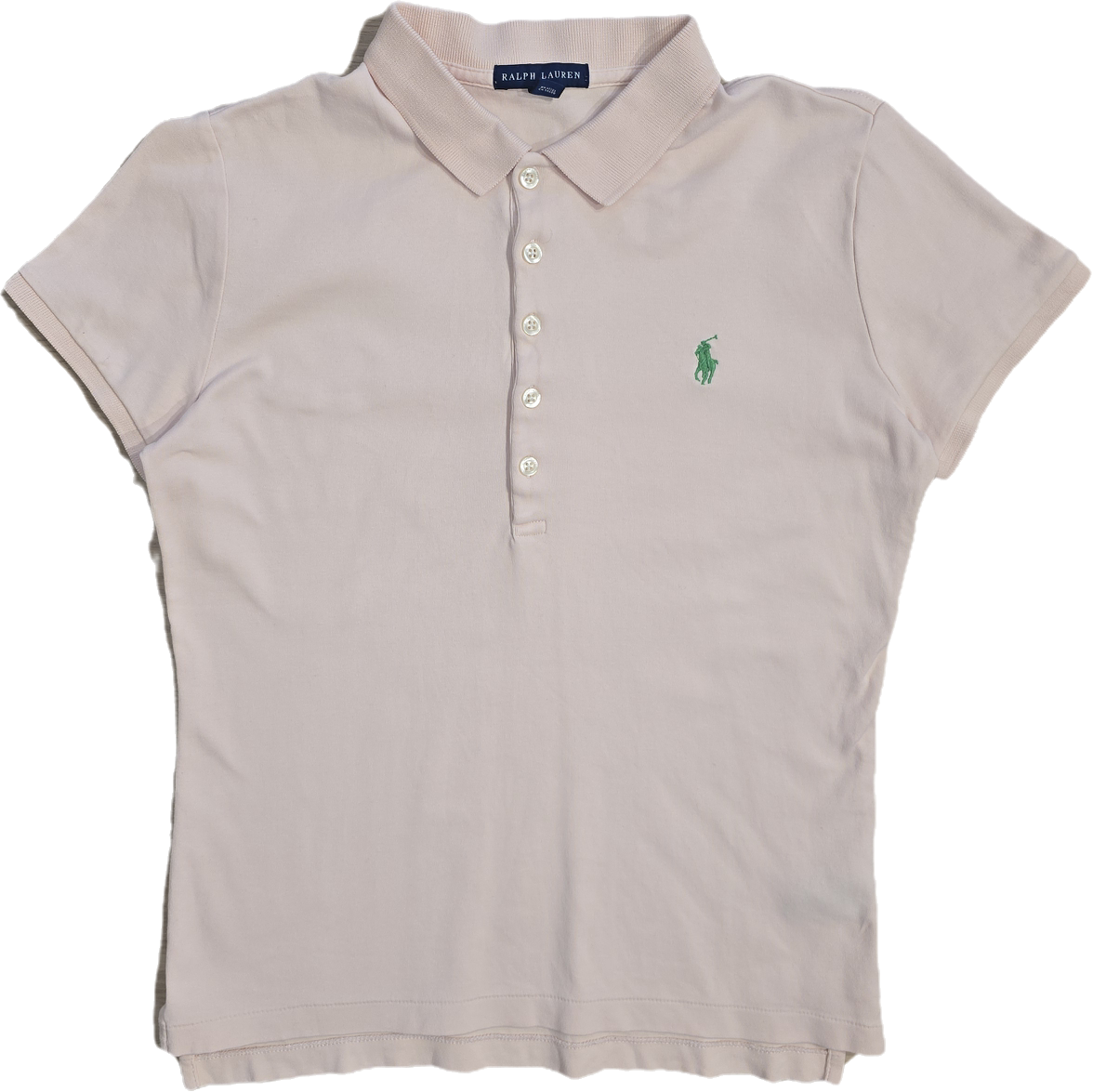 Polo en coton rose pâle - S