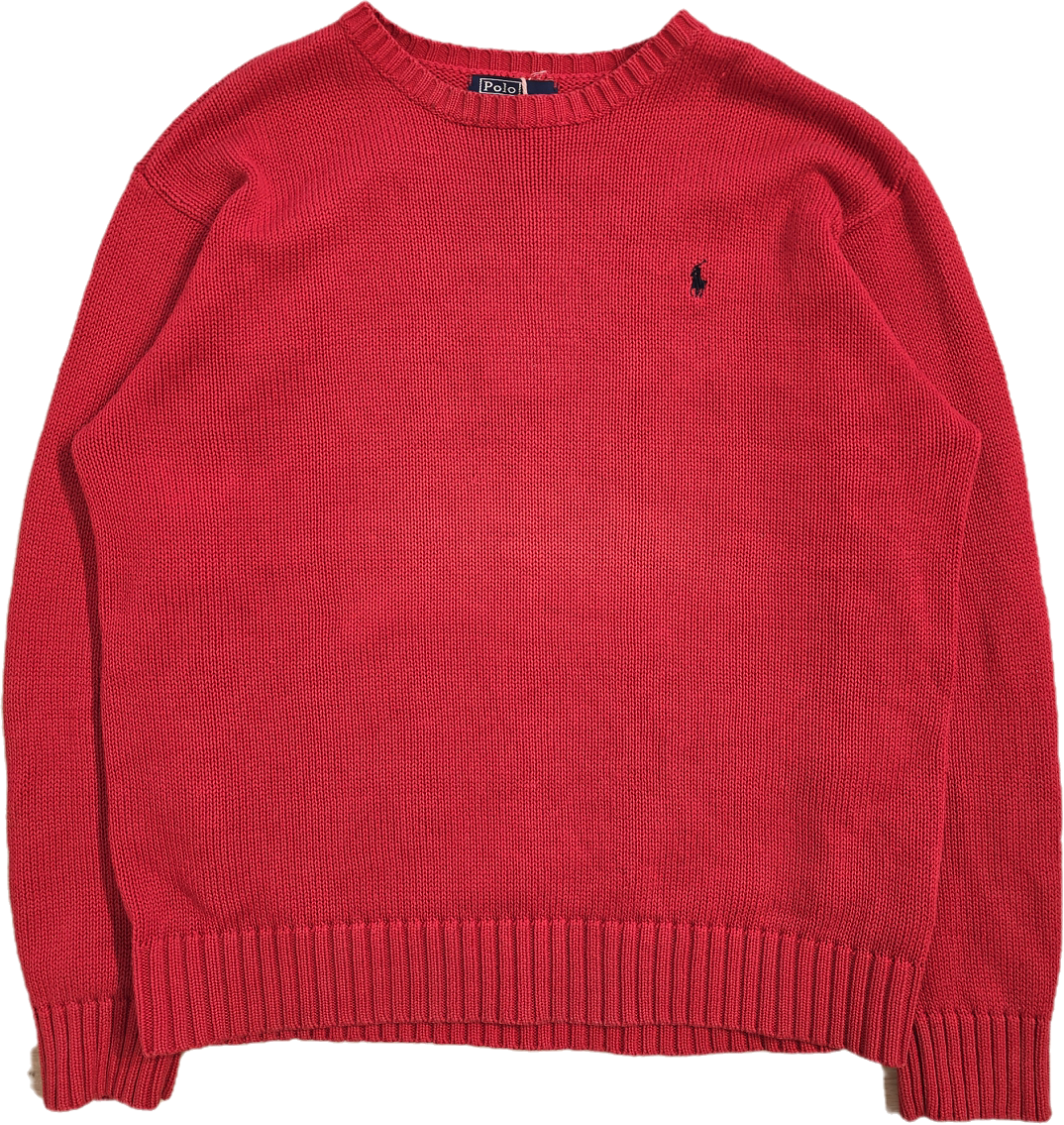 Pull en coton rouge - S/M