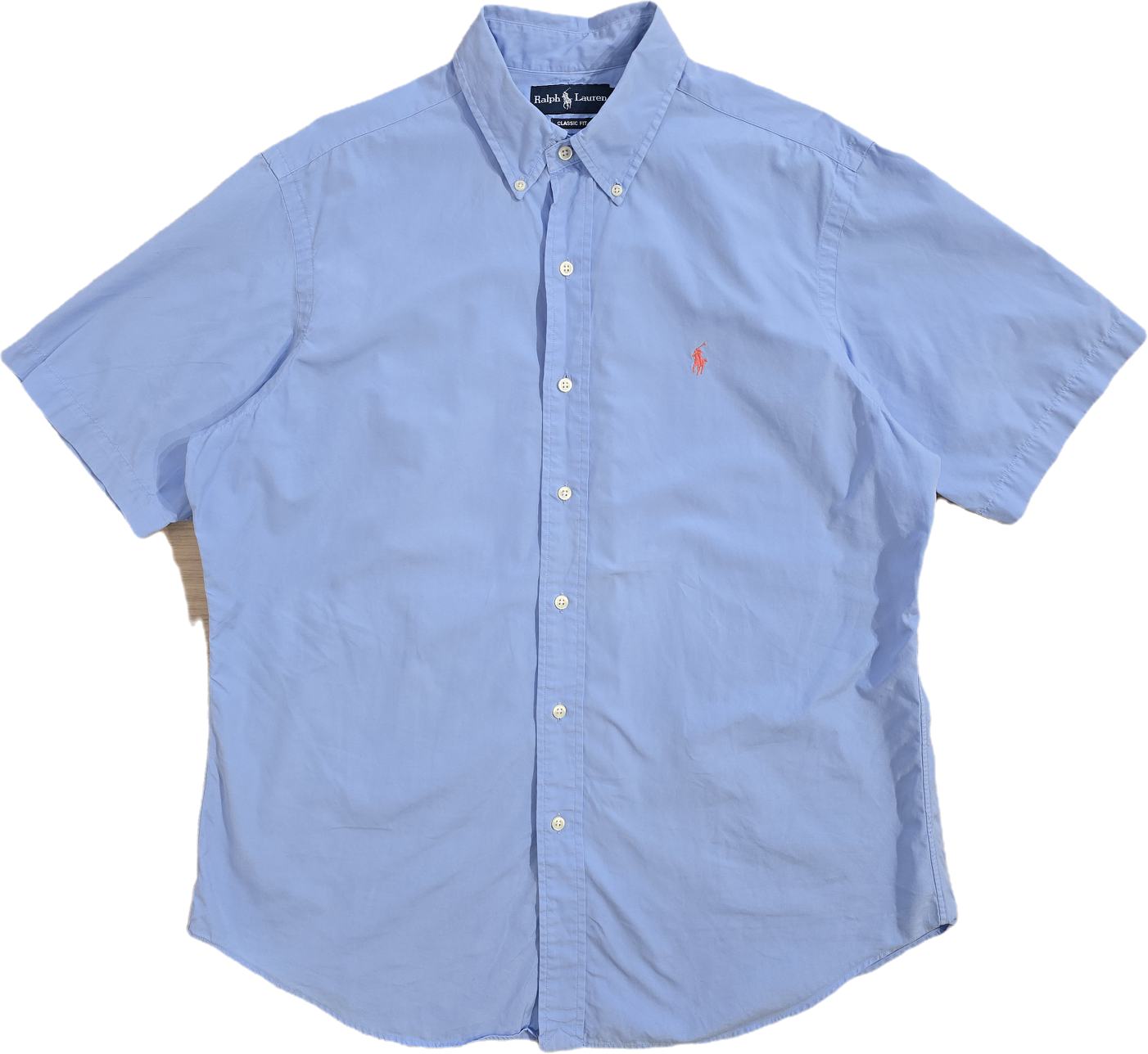 Chemise coupe classic fit en coton bleu ciel - L