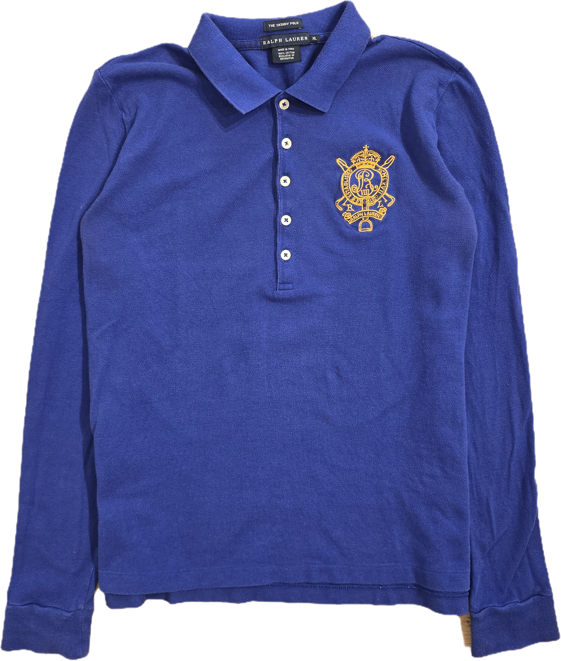 Polo en coton bleu électrique - M/L