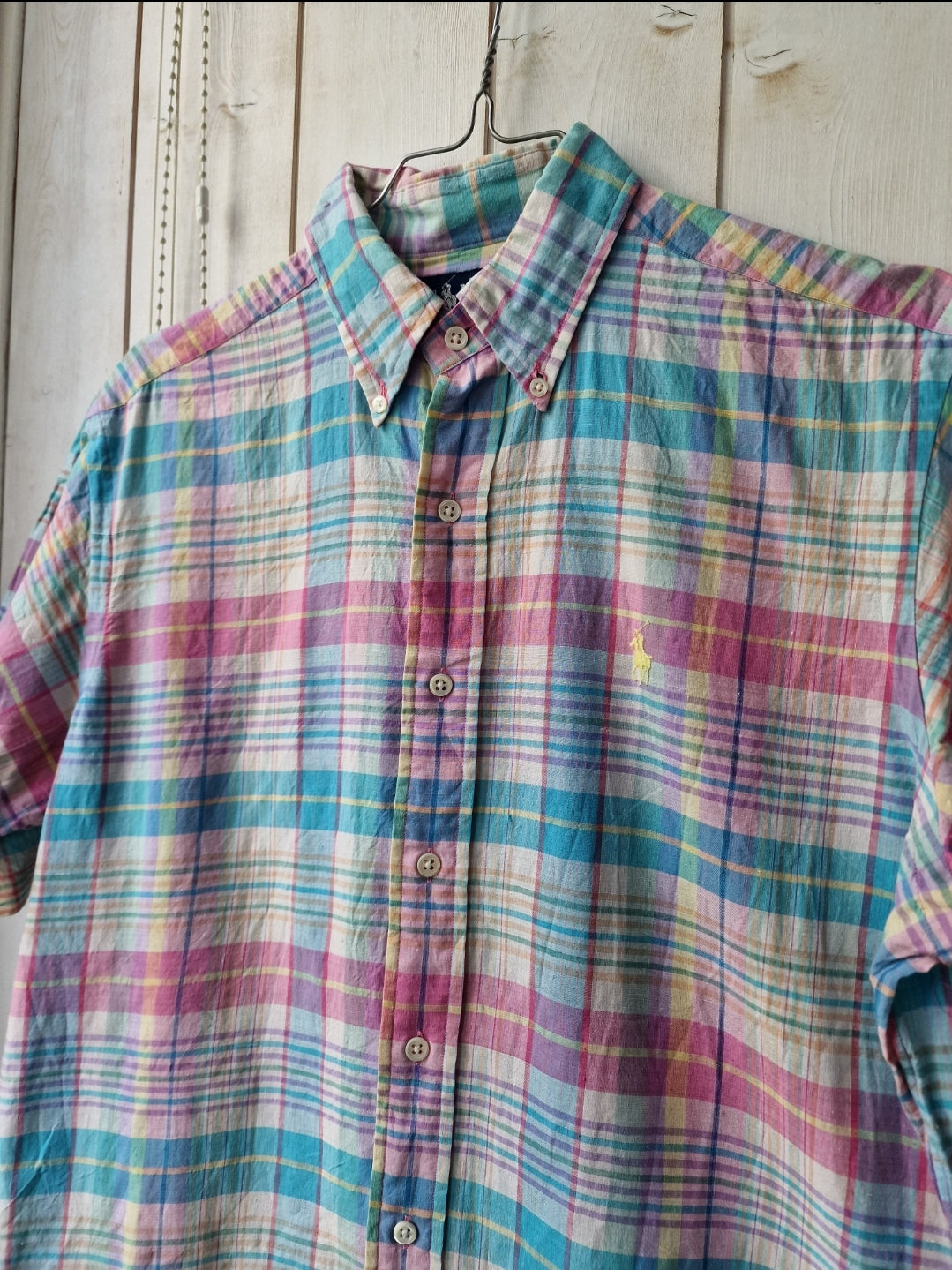MIXTE Chemise à carreaux pastel - M