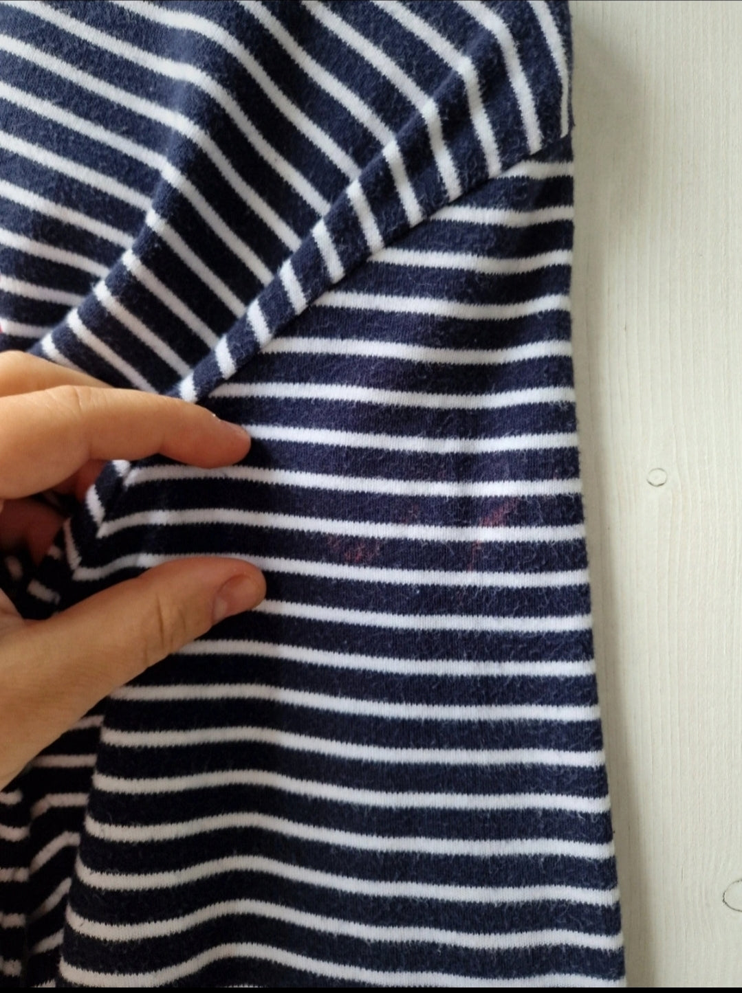 Pull col roulé marinière - M/L