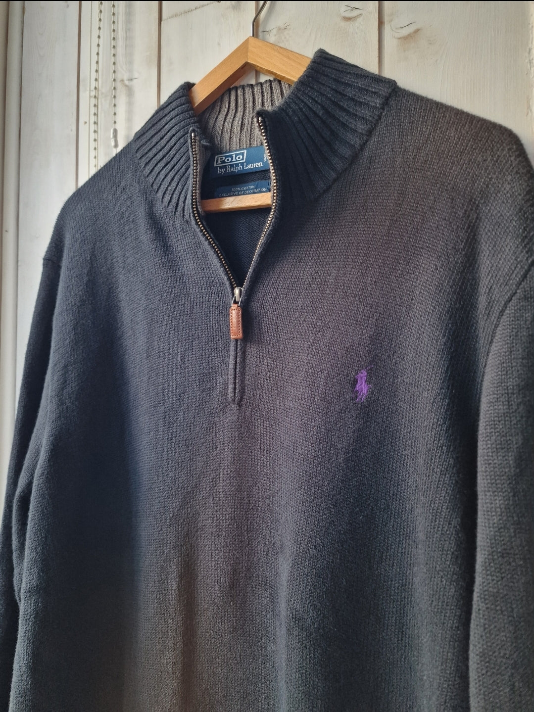 Pull camionneur en maille noir - XL femme / L homme