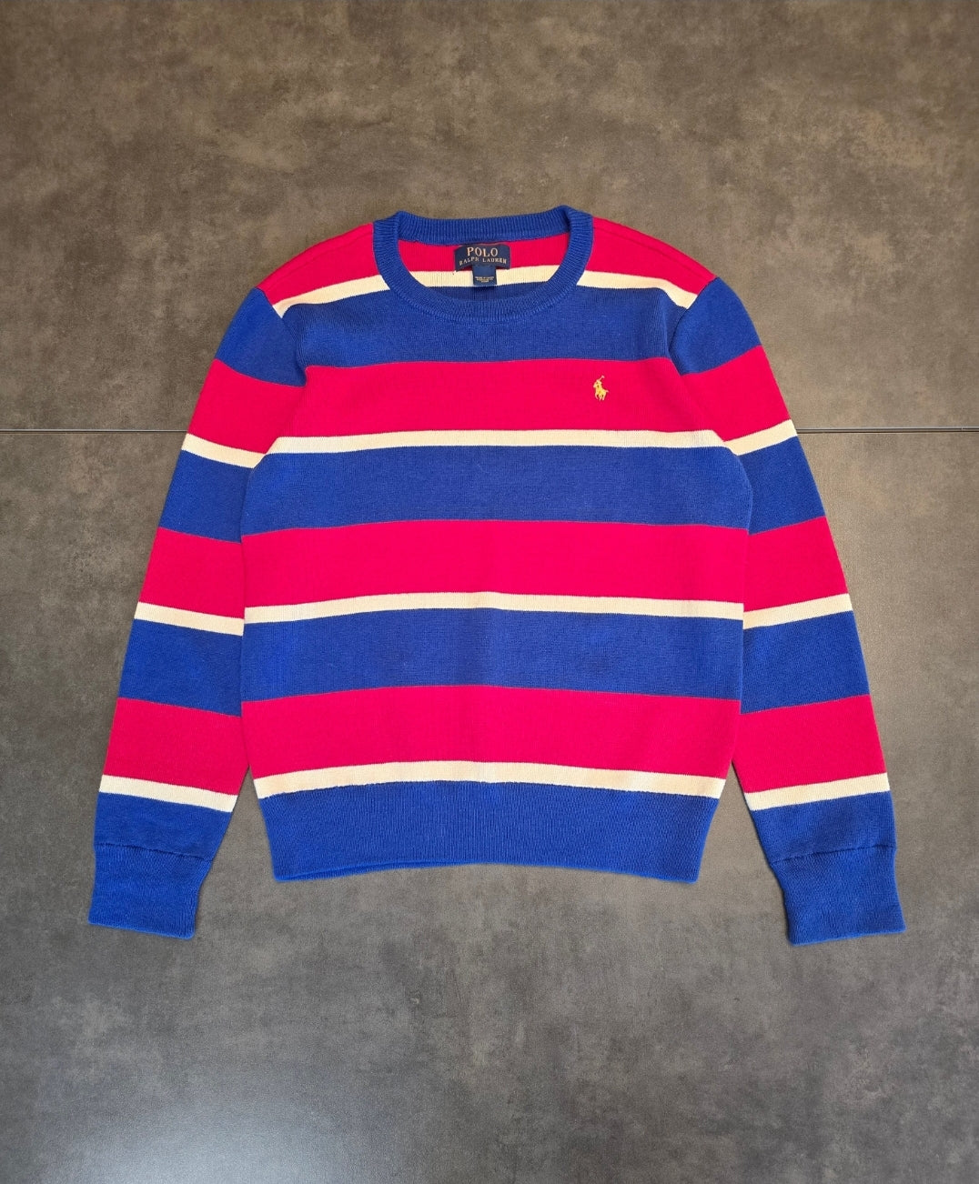 Pull à rayures rouge/bleu - XS