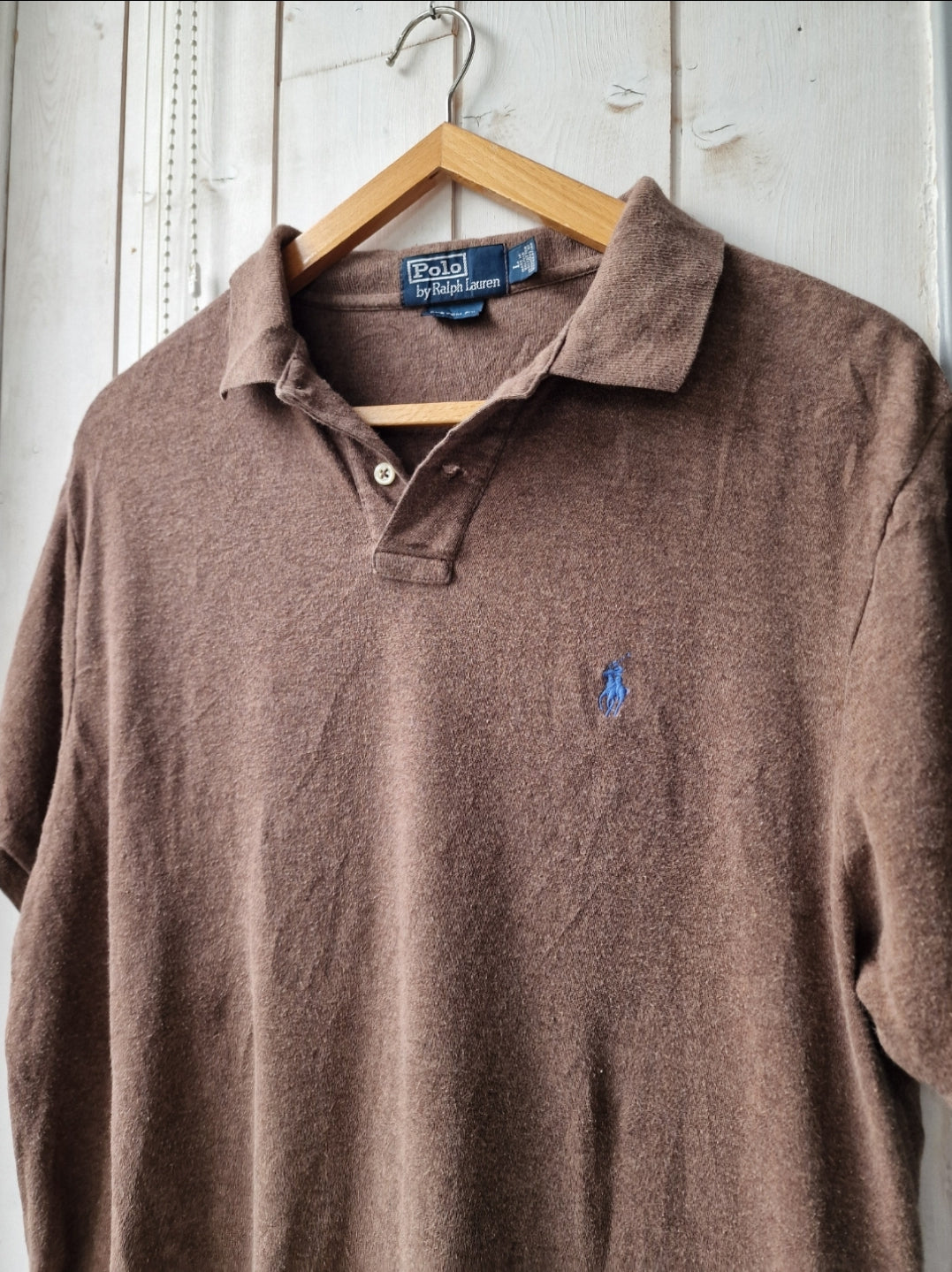 Polo marron - L