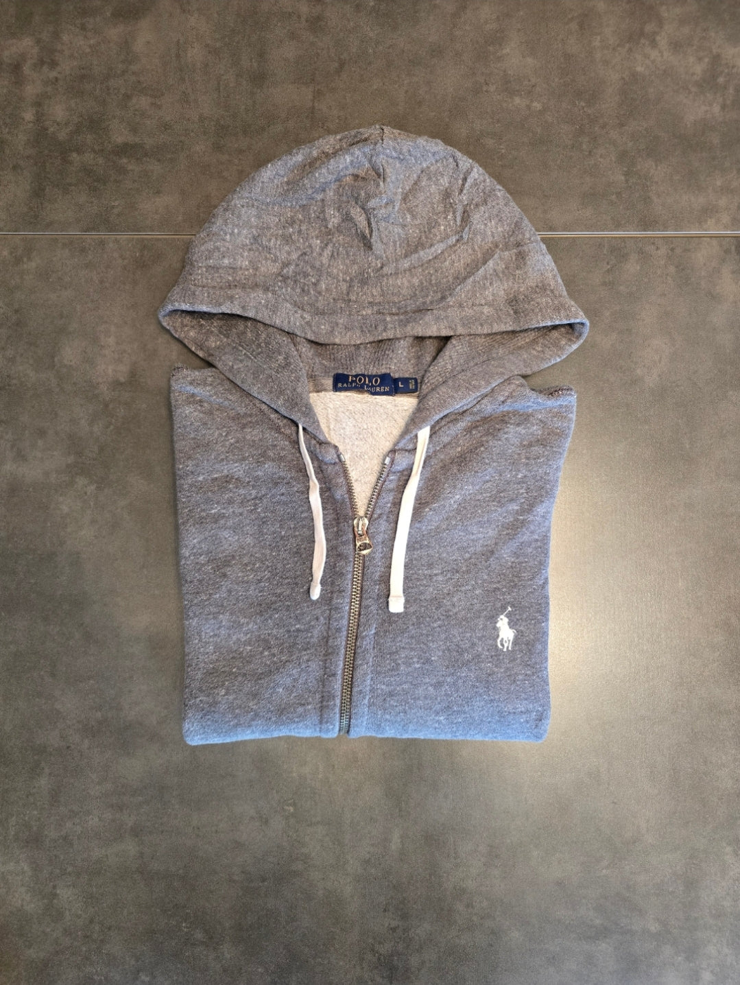 Sweat à capuche gris - L