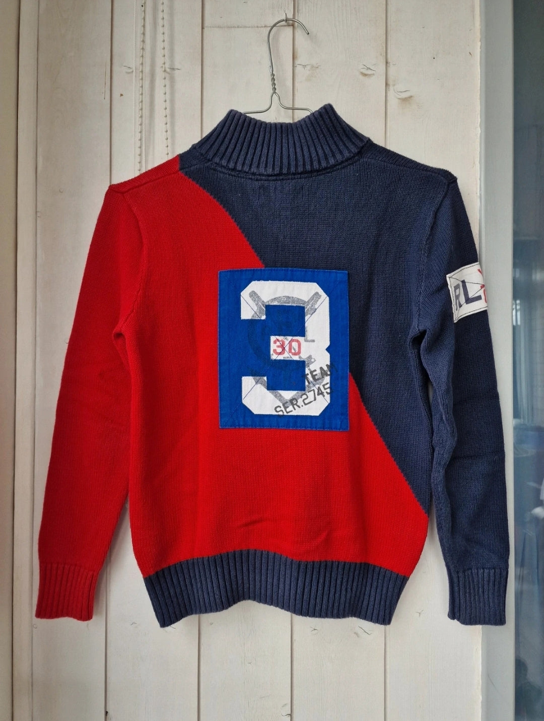 Pull camionneur rouge et noir - XXS/32