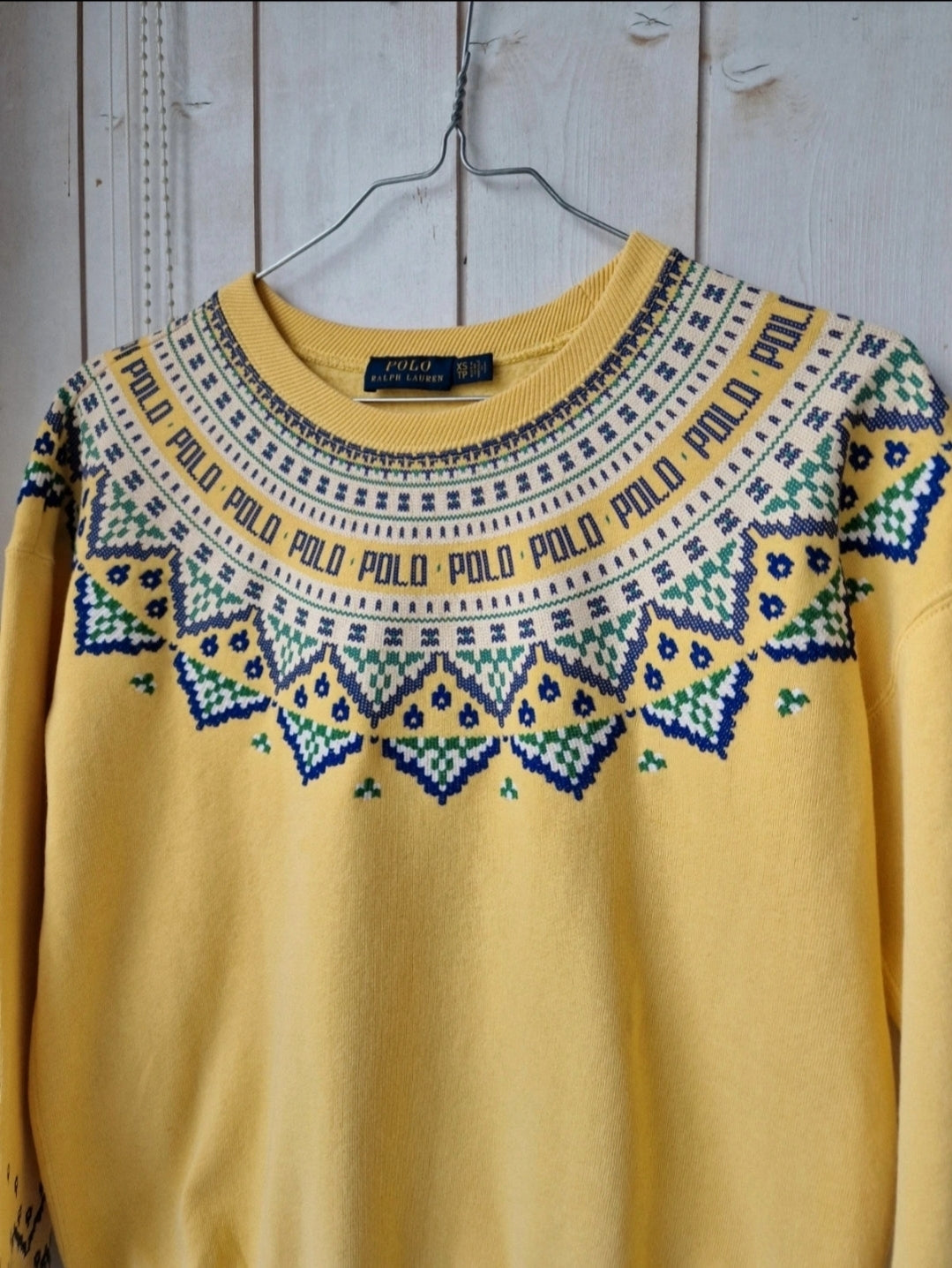 Sweat jaune à motifs collection récente - XS/S