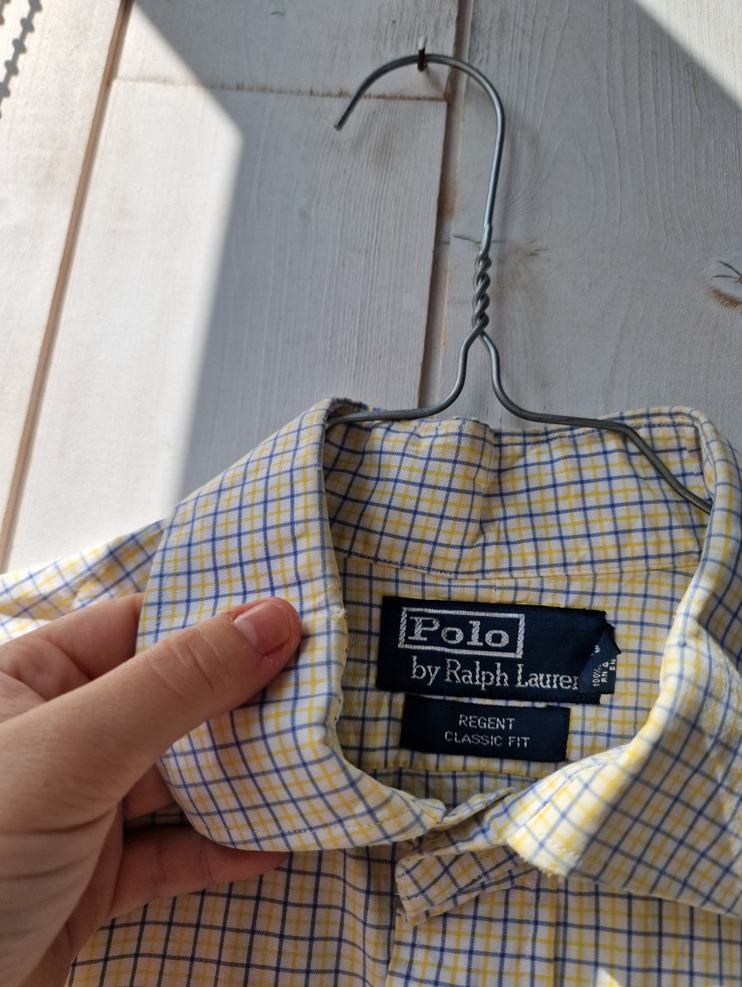 Chemise manches 3/4 jaune - M