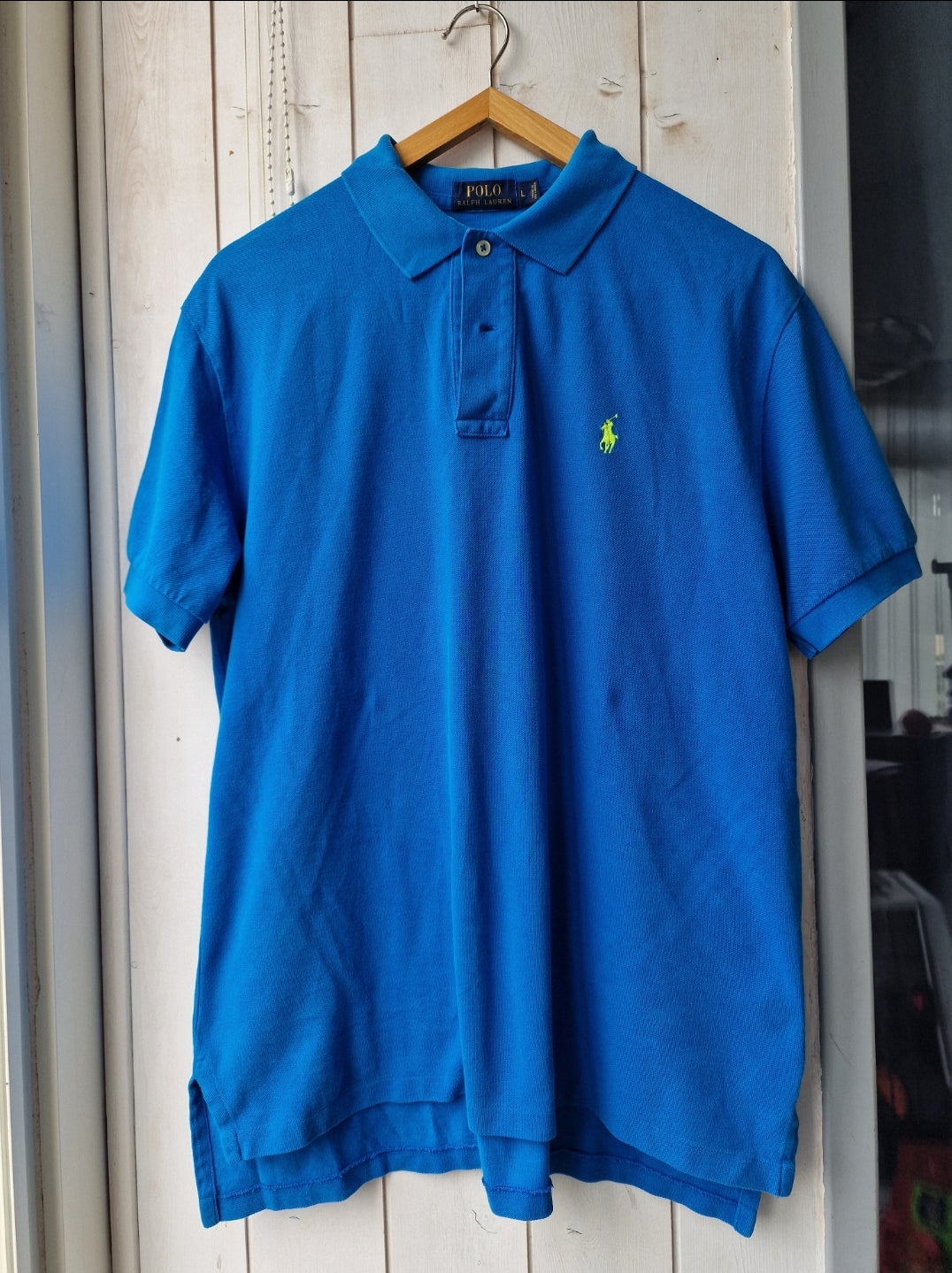 Polo en coton bleu - L/40