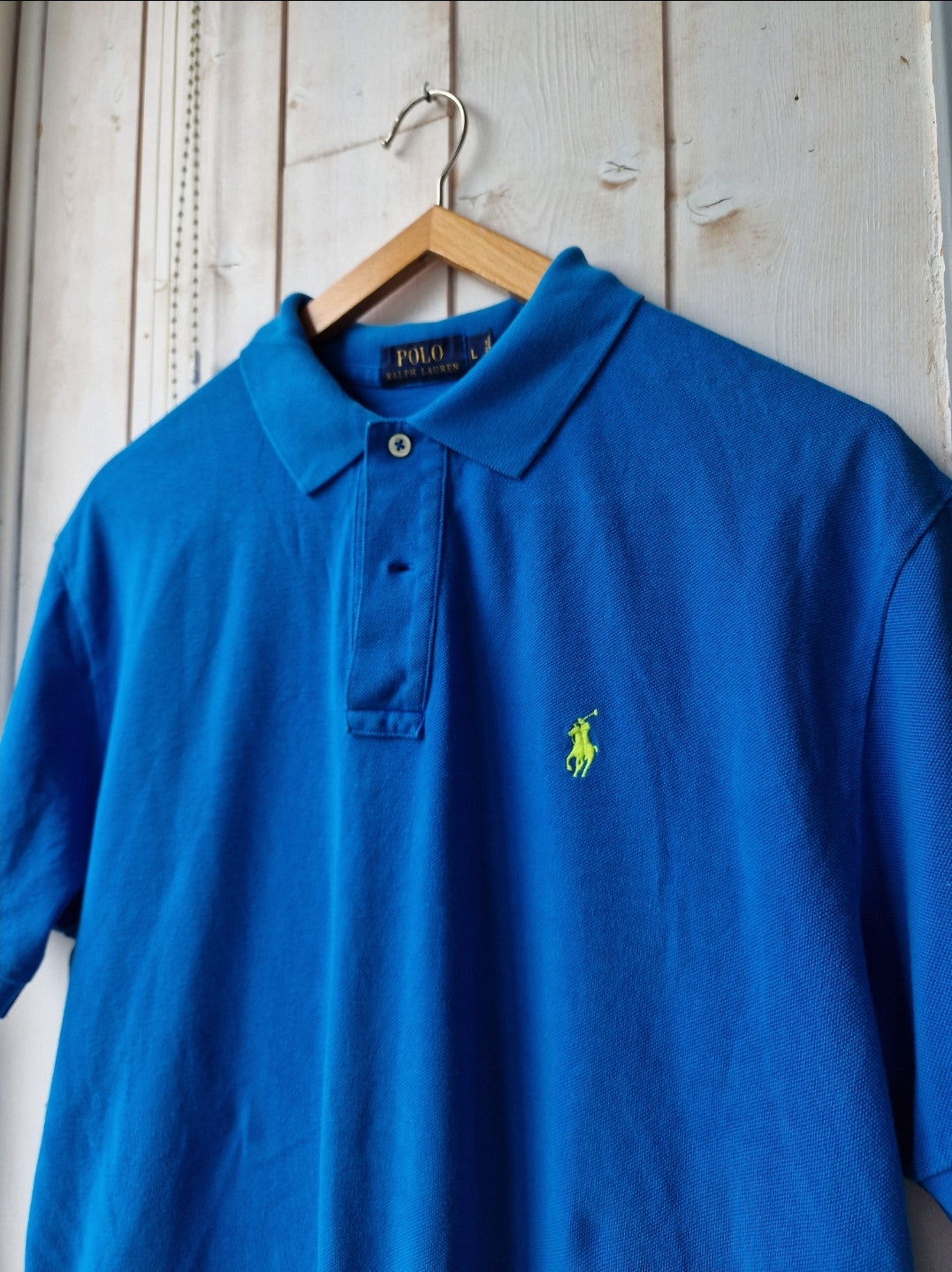 Polo en coton bleu - L/40