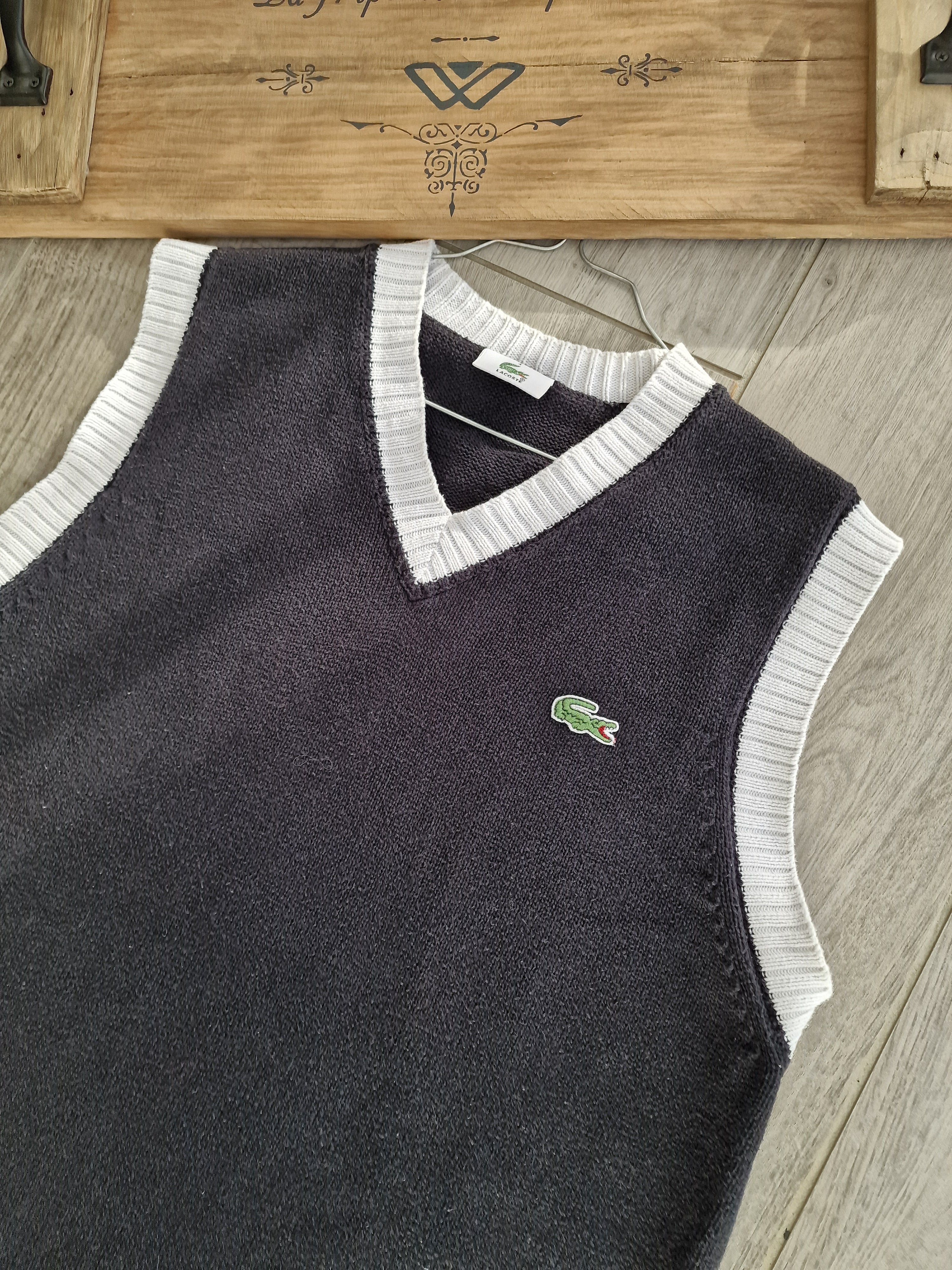 Pull sans outlet manche lacoste