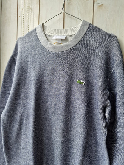 Pull col rond gris mélangé Lacoste - S/M