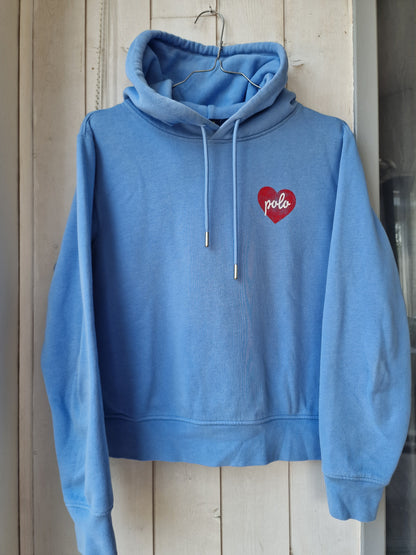 Sweat à capuche bleu polo cœur Ralph Lauren - XS/34