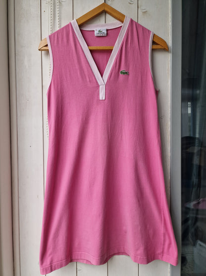 Robe rose col V Lacoste - S/M