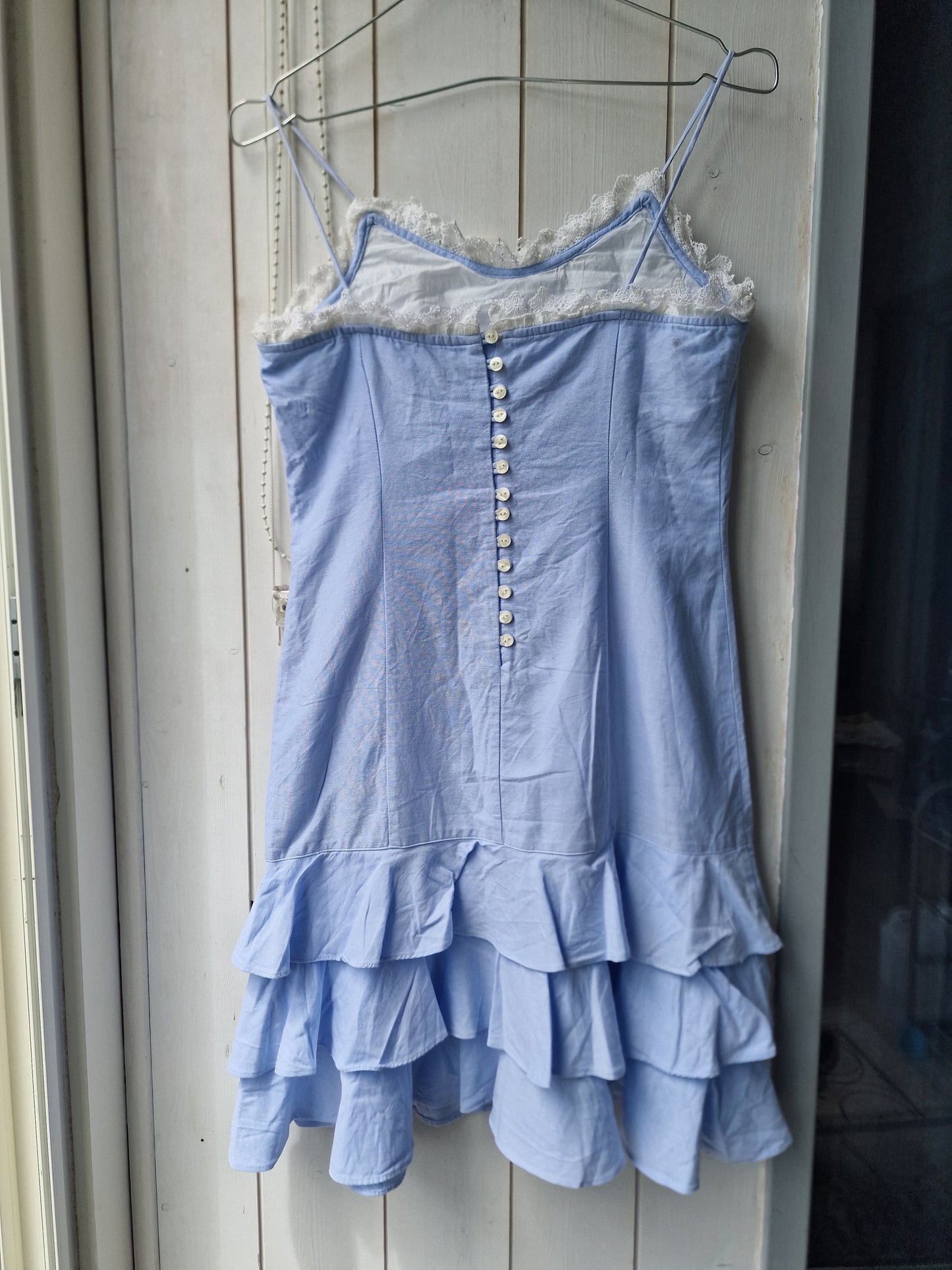 Robe bleu à volants Ralph Lauren - XS/34