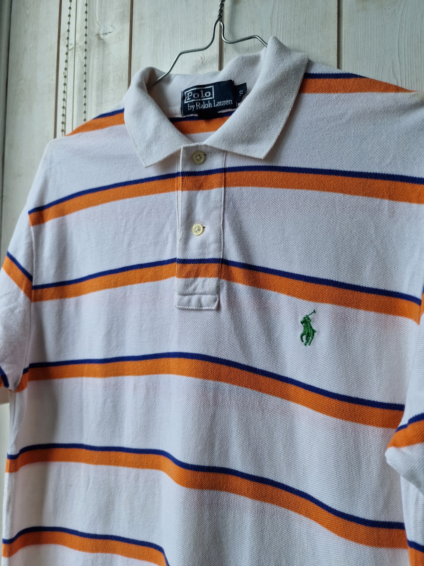 Polo blanc à rayures Ralph Lauren - S/36