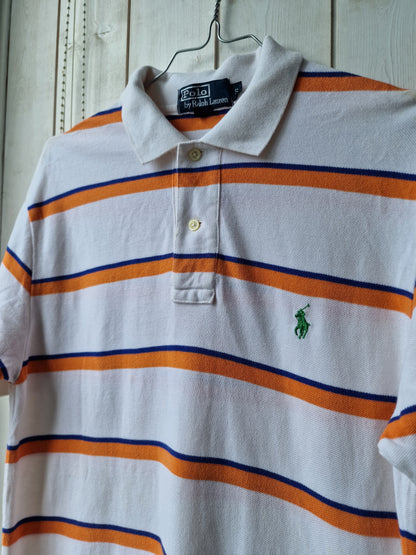 Polo blanc à rayures Ralph Lauren - S/36