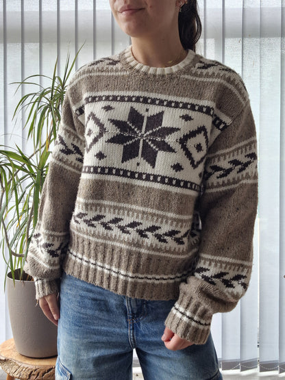 Pull en maille à motifs - S/M