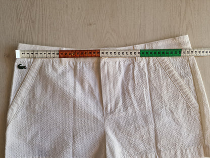 Short blanc léger des années 90' Lacoste - L/40