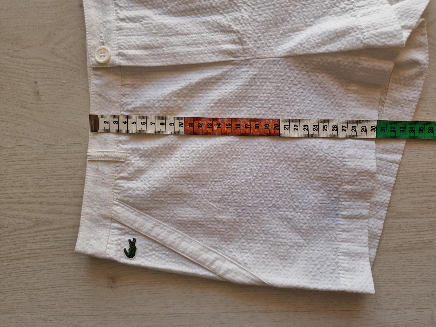 Short blanc léger des années 90' Lacoste - L/40