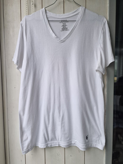 Tee-shirt blanc Ralph Lauren - M/38