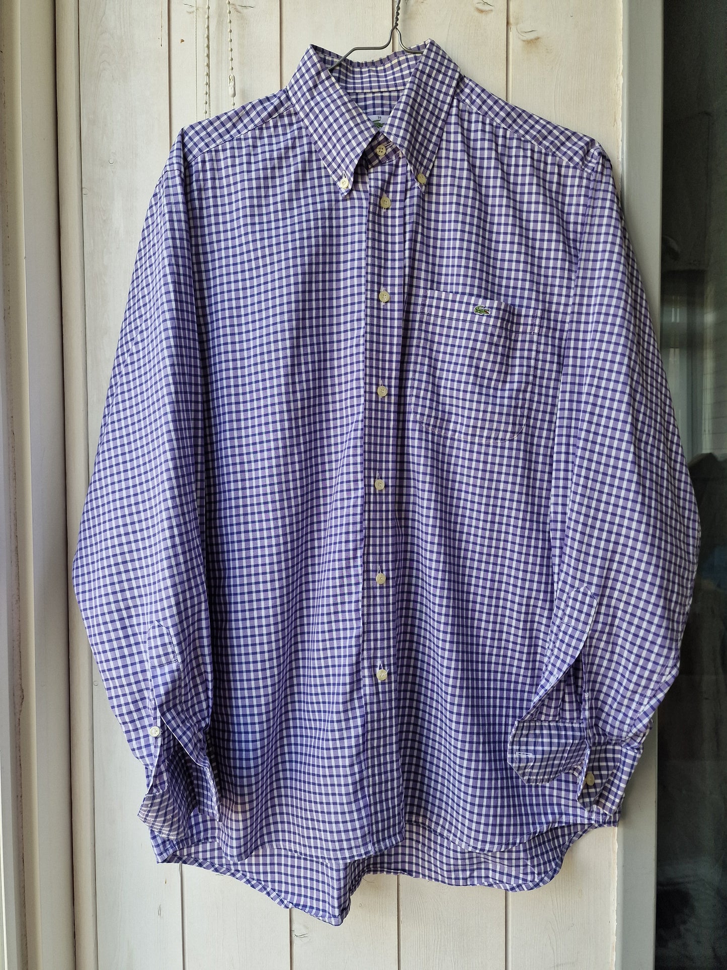 Chemise à carreaux violet Lacoste - XL/42